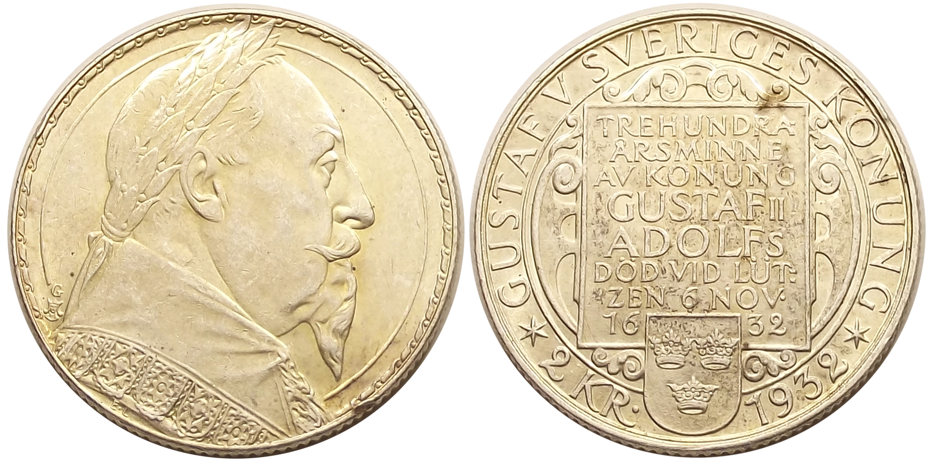 2korona1932GusztávAdolf