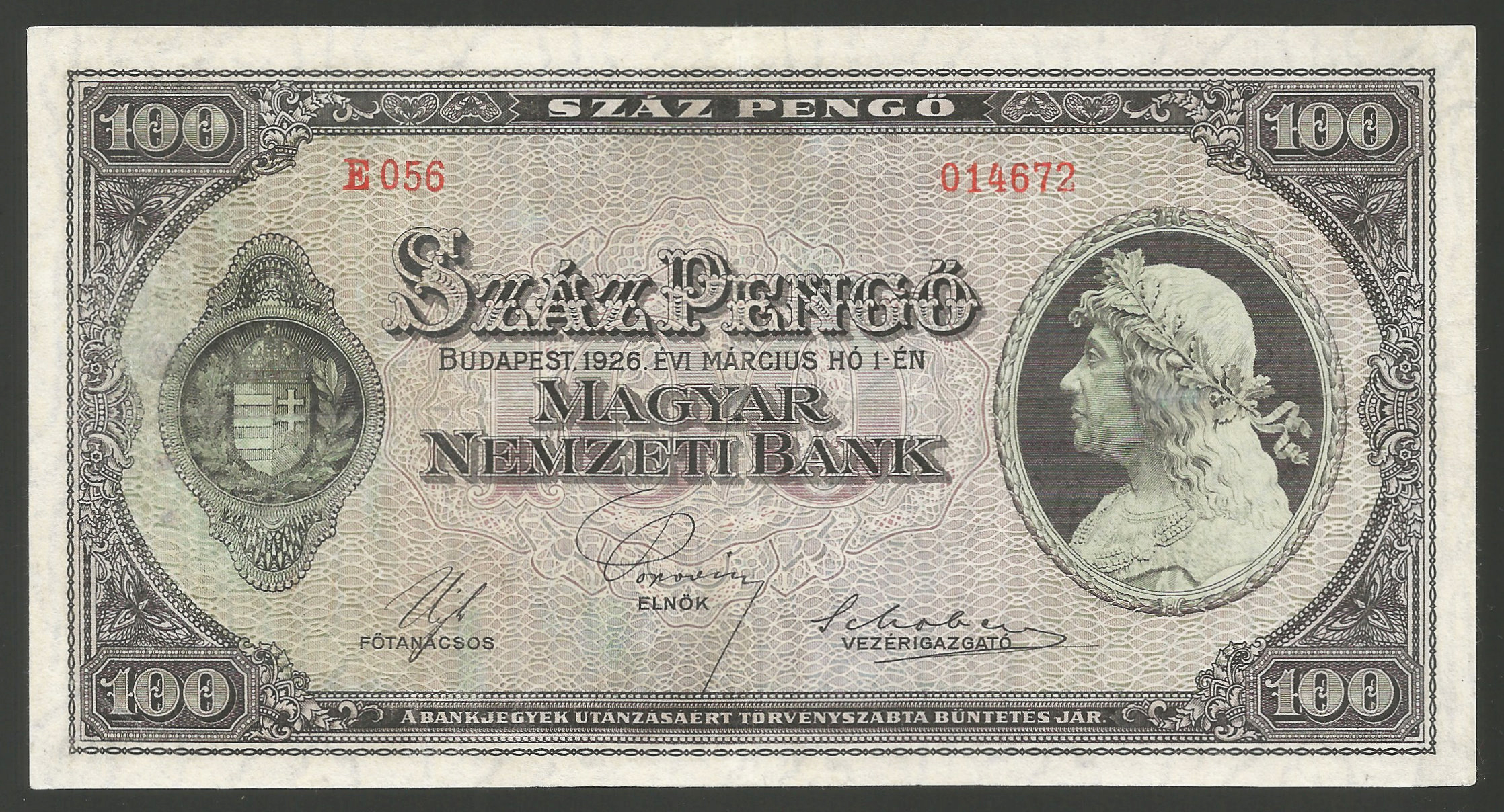 100pengő1926f1
