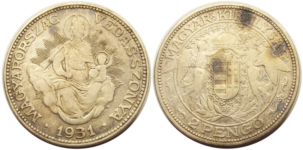 2 pengő 1931 Magyar Királyság