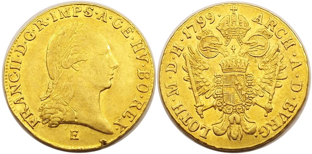 1 dukát 1799 E I. Ferenc