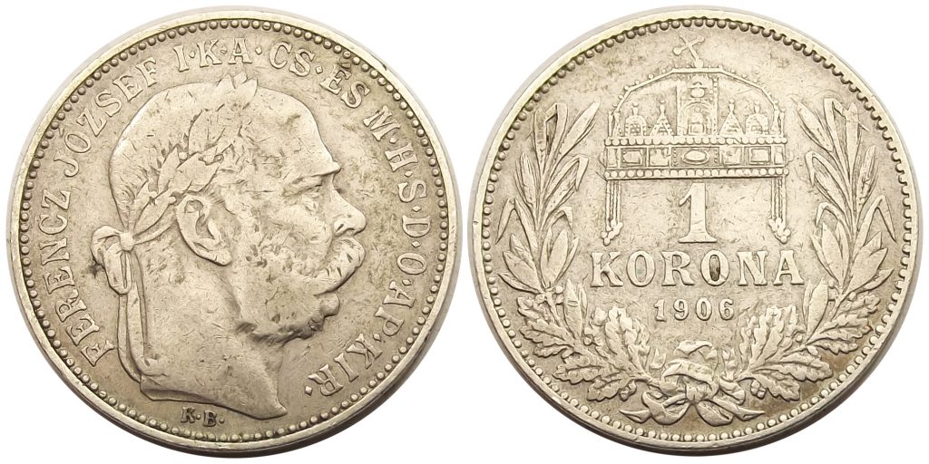 1 korona 1906 Ferenc József