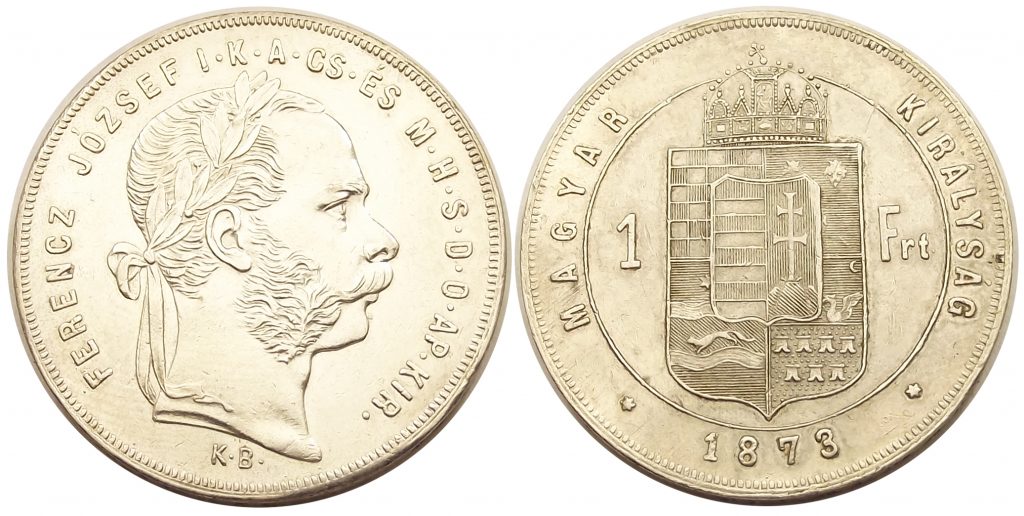 1 forint 1873 KB Ferenc József